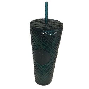 Starbucks Teal Tumbler with Straw